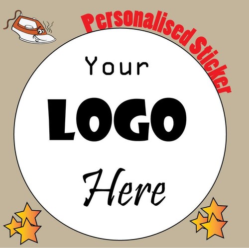 Iron On Stickers Custom Logo Personalised Art Text Design Printed Your Logo Here
