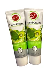 U Hand cream Rich Softening Avocado Extract Ideal for every skin 2.53oz Each 2pk