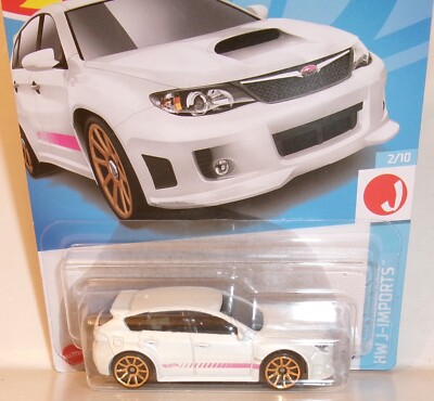 2023 HOT WHEELS 1:64 HW J-IMPORTS 2/10 WHITE SUBARU WRX STI