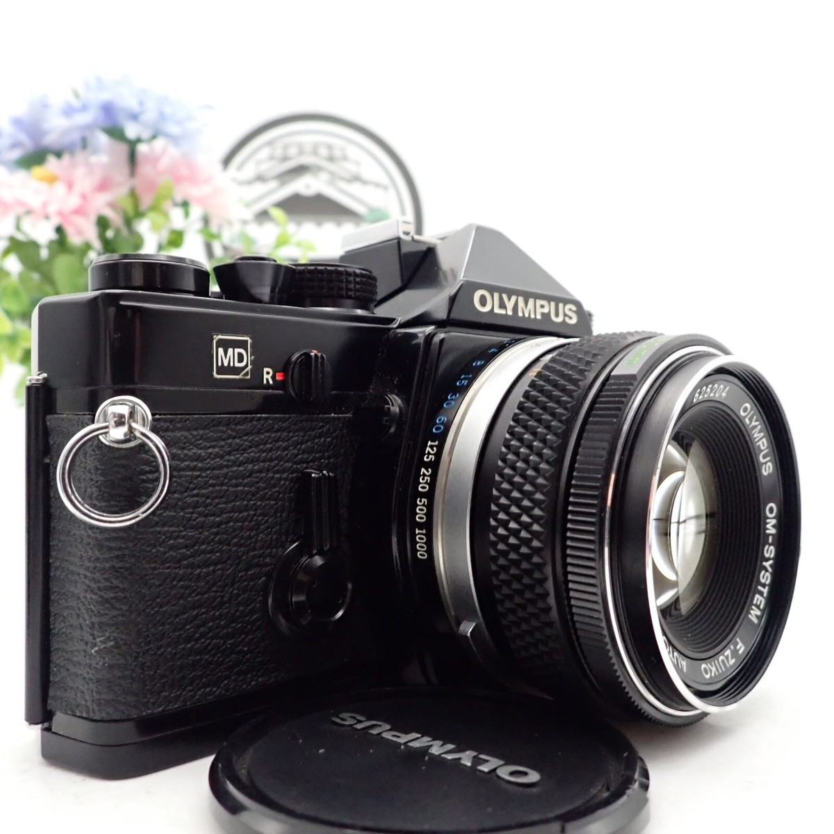 OLYMPUS OM-1 ブラックボディ F.Zuiko 50mm F1.8 Olympus OM-1 MD black body w/50mm f1.8 Zuiko lens, New seals