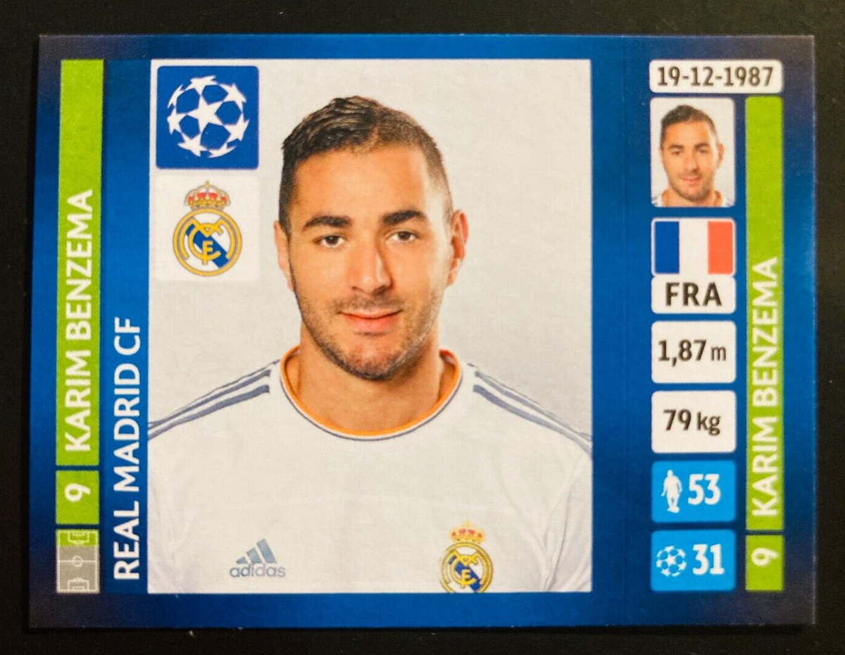 2013-14 Panini Champions League # 91 Karim Benzema Real Madrid