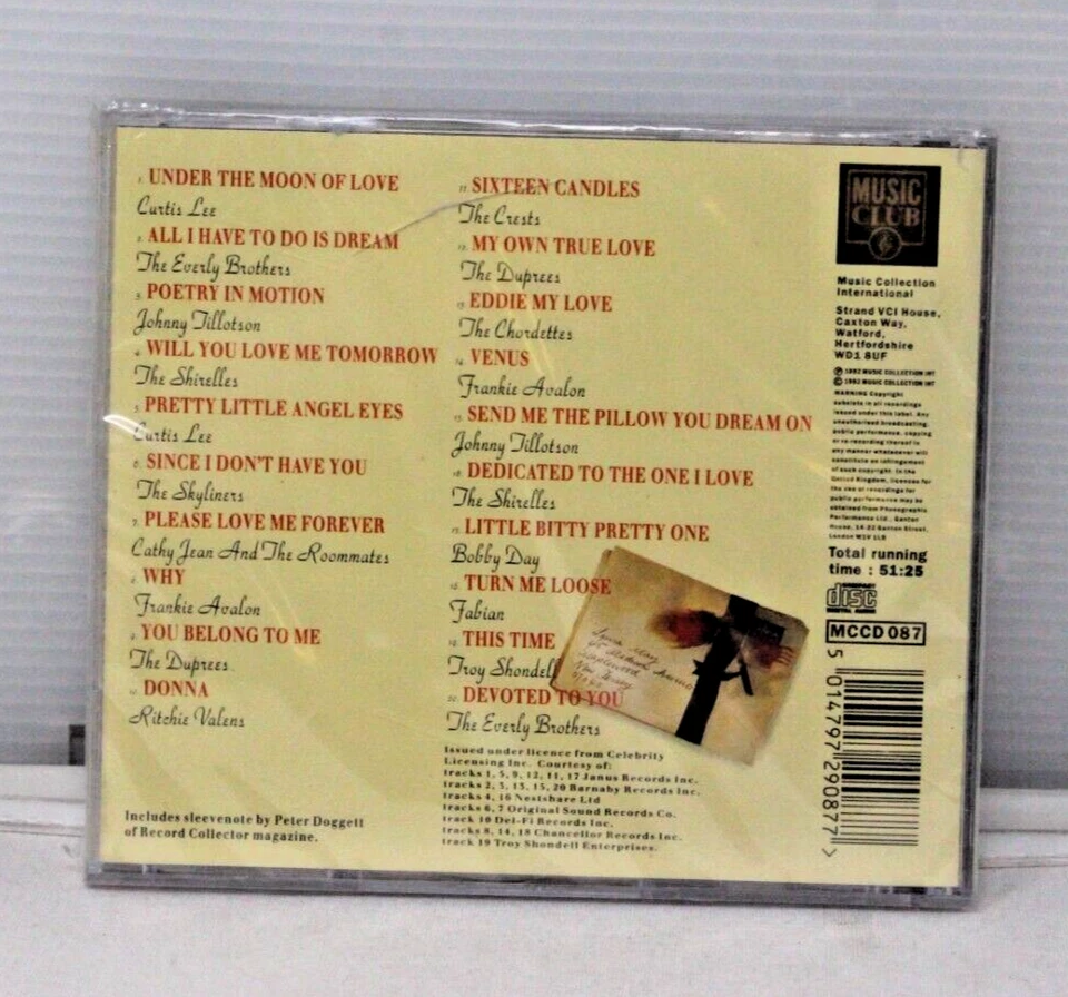 Dedicated To the One I Love: 20 Rock 'n' Roll (CD) - NEW (Case cracks) Foto 2 de 4