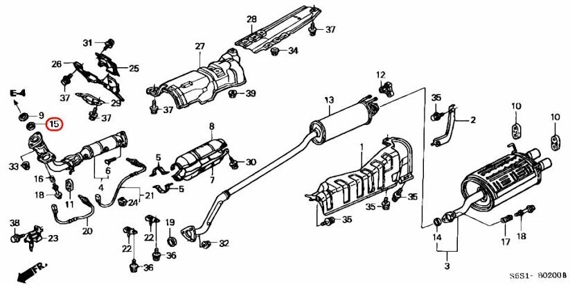 Honda OEM Flexible Exhaust Gasket (50.8MM-64MM) 18229-S7S-003 - Image 3 of 4