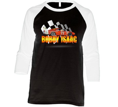 Bobby Isaac Champion Race Car Driver Fan Raglan Raglan 3/4 Sleeve