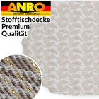 Tischdecke abwaschbar Stoff Tafeldecke Tischtuch Lurex Teflon Fleckenschutz