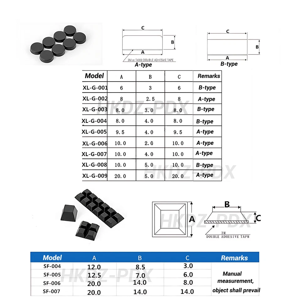 Elastikpuffer Selbstklebend Schutzpuffer Gummifüße Rutschstopper Anschlagpuffer - Bild 2 von 3