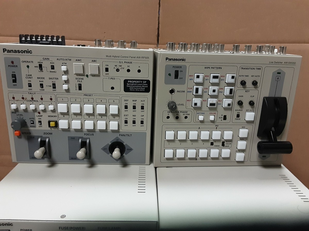 【ジャンク】Panasonic スイッチャー AW-SW350 Panasonic AW-SW350 5-Input Video Switcher w/AW-PS505A Power