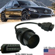 38 Pin To Obd 16 Pin Diagnostic Adapter Connector Cable For Mercedes Benz