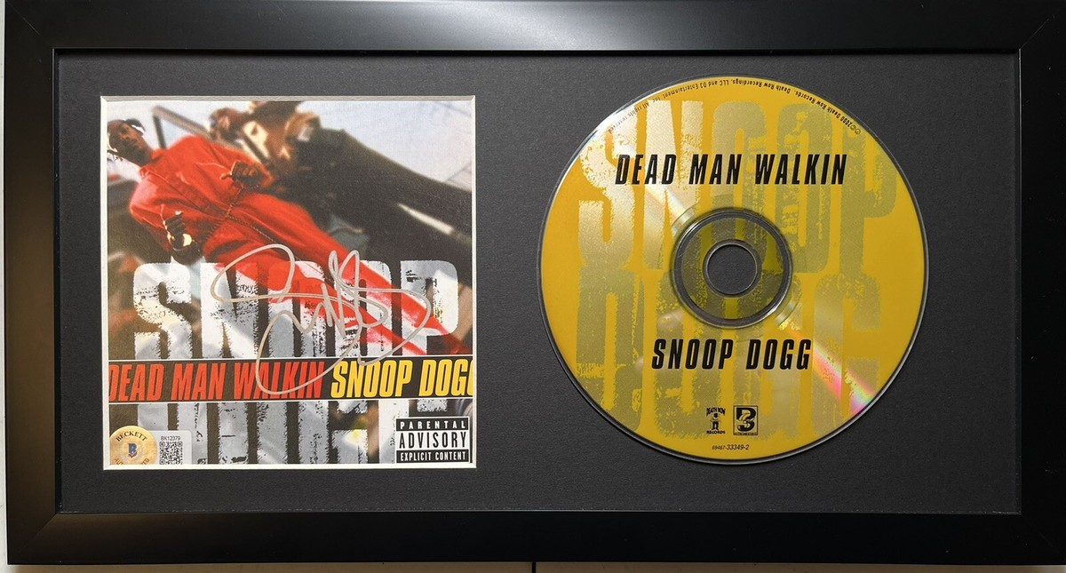 SNOOP DOGG SIGNED AUTOGRAPH DEAD MAN WALKIN FRAMED CD DISPLAY 