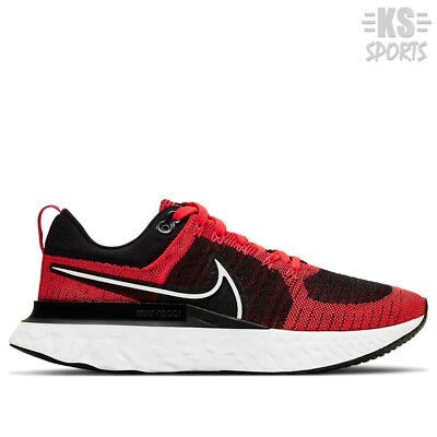 Nike React Infinity Run Flyknit 2 'Crimson Black' Men's Shoes | CT2357-600