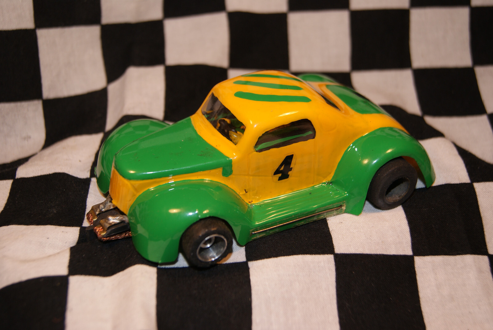 Champion Womp Slot Car tuned for Oval Track race prepared no