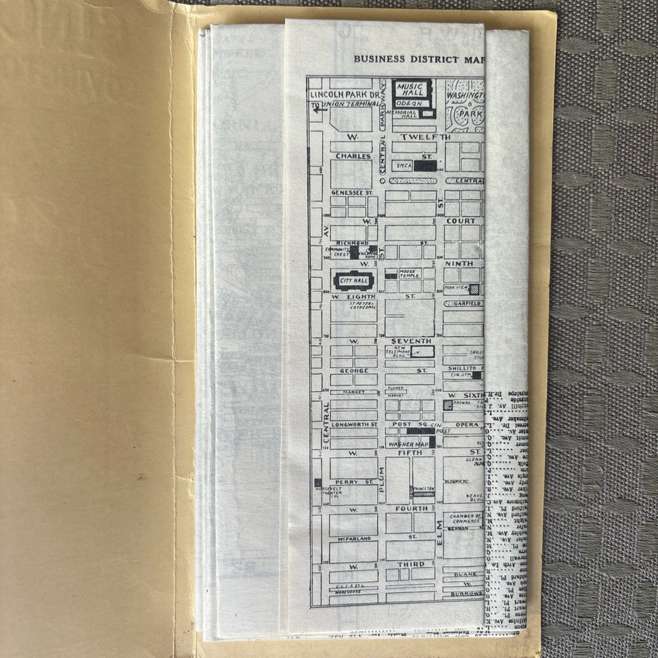 Cincinnati 1935, Covington y Newport - mapa de Wagner - revisado - J 8551 Foto 2 de 4