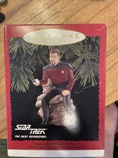 NIB 1996 Commander William T Riker Star Trek TNG Hallmark Keepsake Ornament