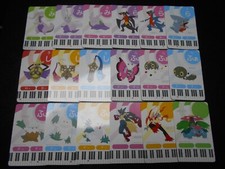 Pokemon Music Musical Note Card x18 Lucario Blaziken Venusaur Garchomp etc #3572