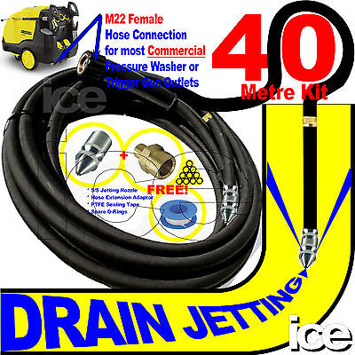 20 metre kranzle pressure washer drain sewer cleaning jet hose