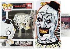 David Howard Thornton signed Funko Pop Art the Clown Terrifier HAND PAINTED JSA