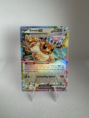 Eevee ex 075/131 Double Rare Sv: Prismatic Evolutions Holo Pokemon NM