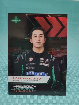 2025 Parkside Indycar Promising Prospects Rainbow Shimmer Foil Ricardo Escotto