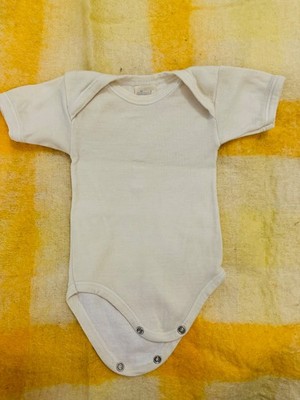 Ellepi Baby Body weiß Kurzarm - Größe 2 (Made in Italy)