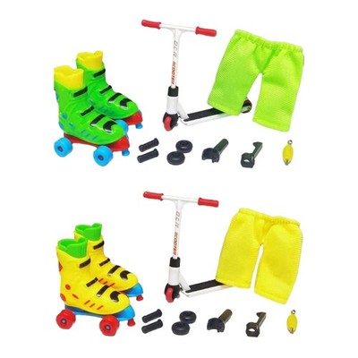 Plastic Finger Roller Skates Mini Interactive Fingertip Toy Decompression Toy