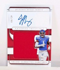 2023 Panini National Treasures Collegiate Silhouettes Signatures 41/99 Cowboys