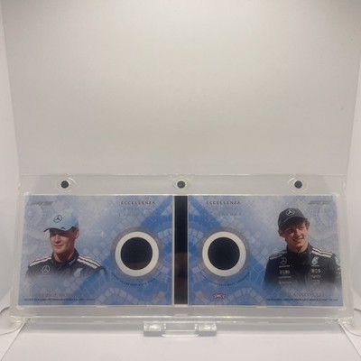 2025 Topps Eccellenza F1 Dual Relic Booklet RC Kimi Antonelli/George Russell /99