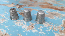 Fingerh&uuml;te 3 x Silber Antik