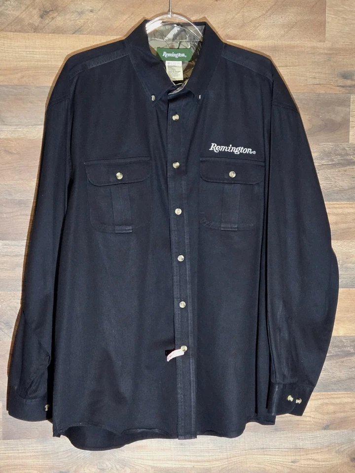 Remington Shirt Mens XL Button Down Long Sleeve Camo Collar Hunting Outdoor - Image 2 of 4