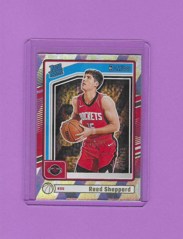 2024-25 Panini Donruss - Rated Rookie Reed Sheppard #202 Cubic /175 (RC)