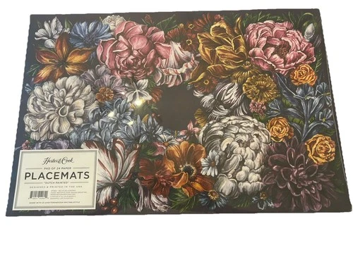 Hester & Cook Dutch Painted Floral Placemats - Thumbnail 2
