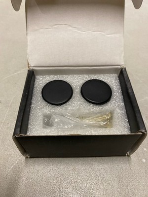 SALISENG - Matt Black Kitchen Cabinet Knob, 2 Pack Solid Brass Pulls, 1-1/10