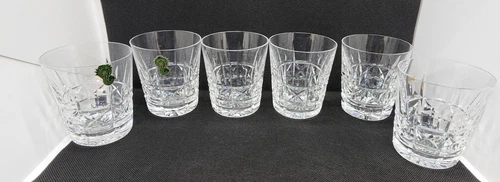 6 Vtg Waterford Crystal Kylemore Tumbler Whiskey Glasses Old Fashioned 3 1/2"