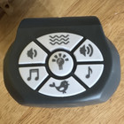 Wall Mounted Gray/White Baby Night Light Sound Machine, Sound Activated, Plastic — photo 1