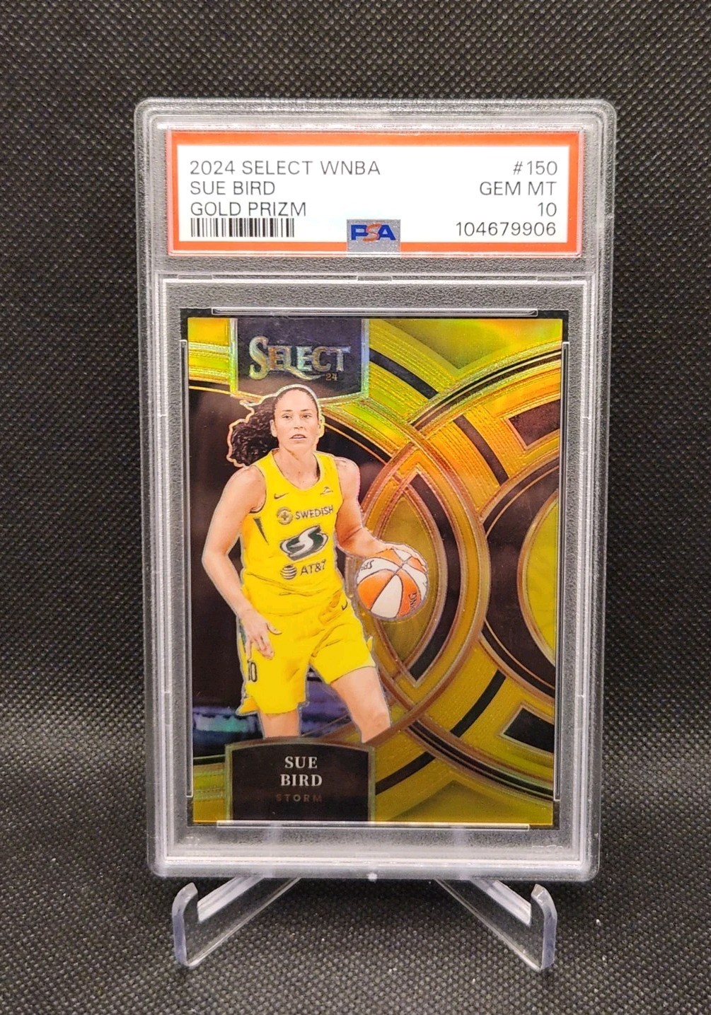 2024 Panini Select WNBA #150 Sue Bird Gold Prizm /10 Premier PSA 10 Gem Mint