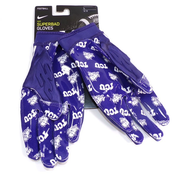 Nike TCU Horned Frogs Team Issue Superbad 6 V2 Purple Football