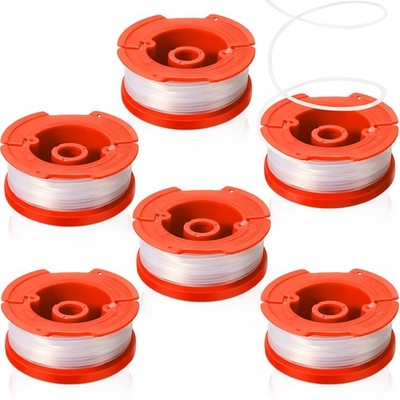 String Trimmer Line Replacement 6 Pack 30ft 0.065in Auto Feed Weed Wacker Spool