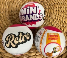Mini Brands RETRO Novelty Surprise by ZURU (Pack of 3) NEW IN CAPSULE