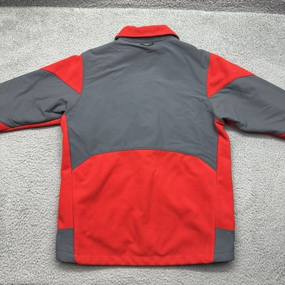 Columbia WM6026 Mens Medium Red/Black Full-Zip Polyester Fleece