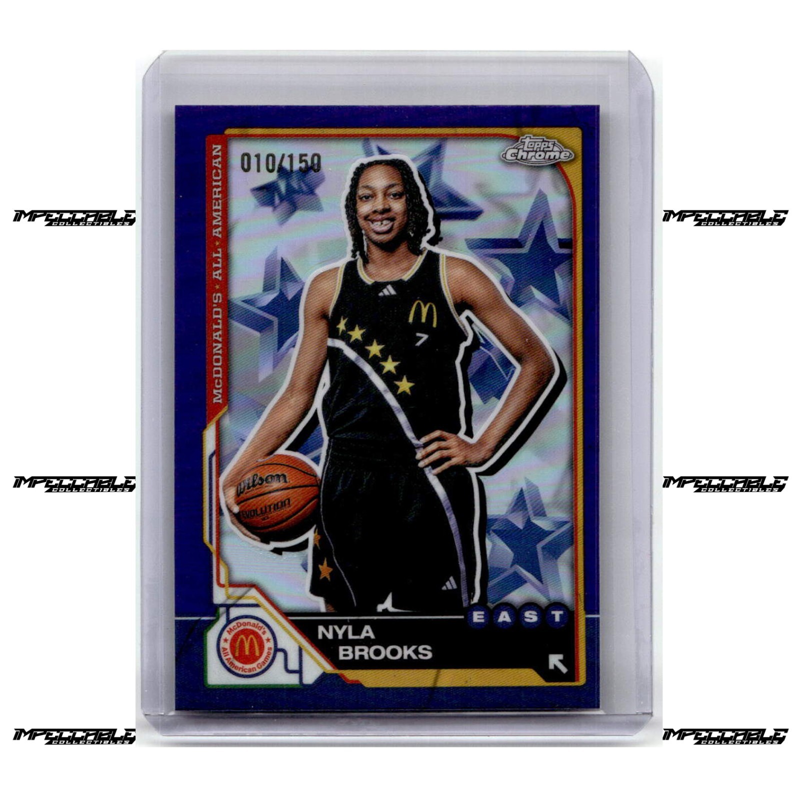 2025 Topps Chrome McDonald's A/A - Purple #26 Nyla Brooks Rookie /150