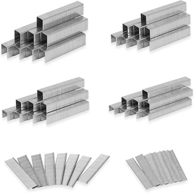 SITLDY Heavy Duty T50 Staples and 18GA Brad Nails, 2400-Count 6 Sizes Includes: