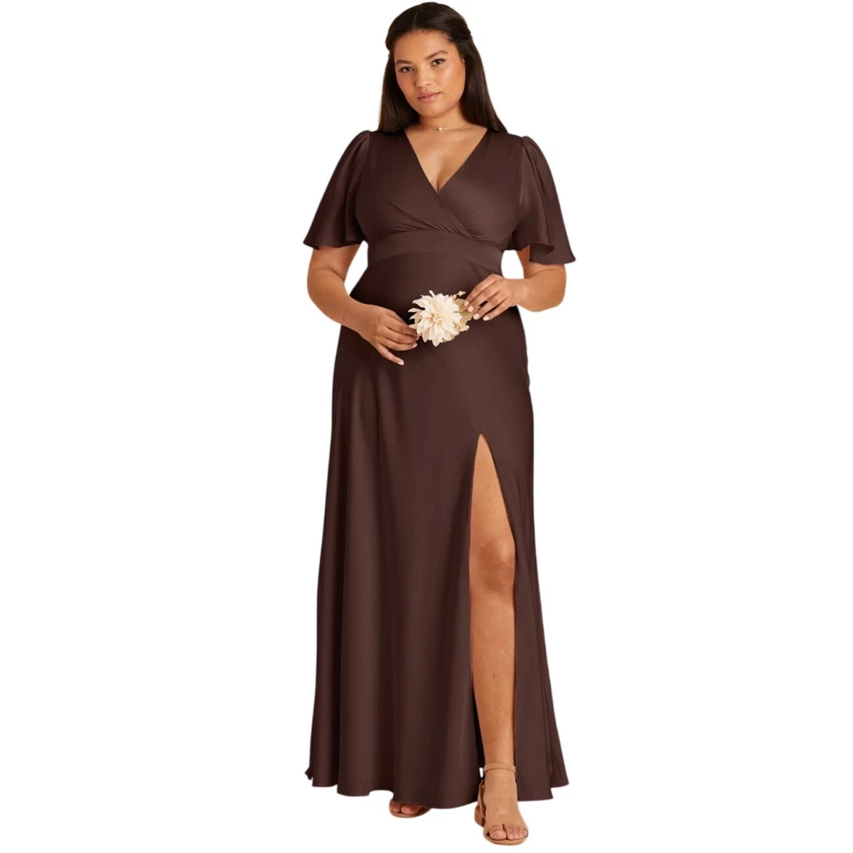 Brown Plus Bridesmaid Dresses for sale | eBay