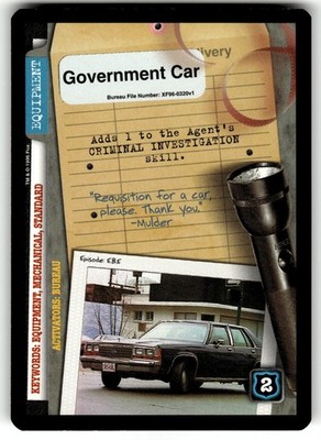 The X-Files Premiere Card #320 C Government Car