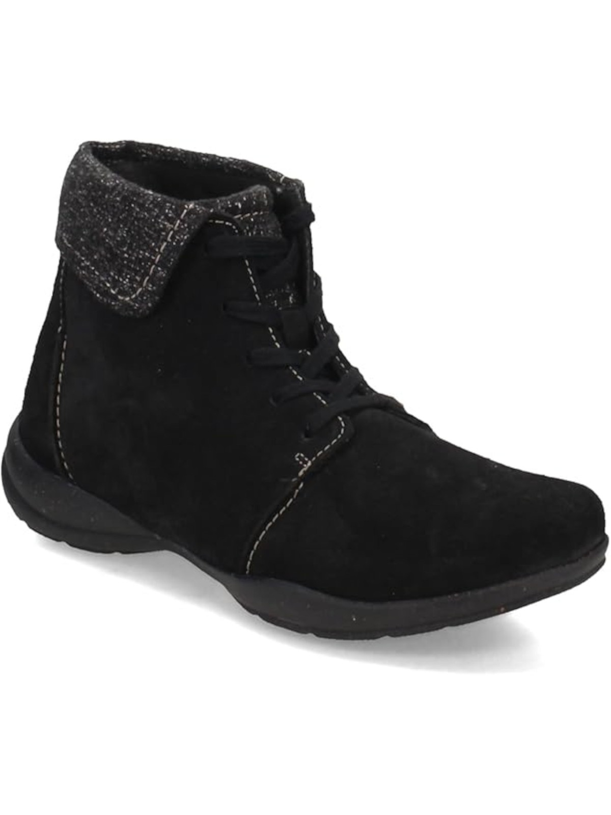 КОЛЛЕКЦИЯ CLARKS женские черные ботинки в смешанной технике Roseville Toe Boots длина 95 М 5990₽