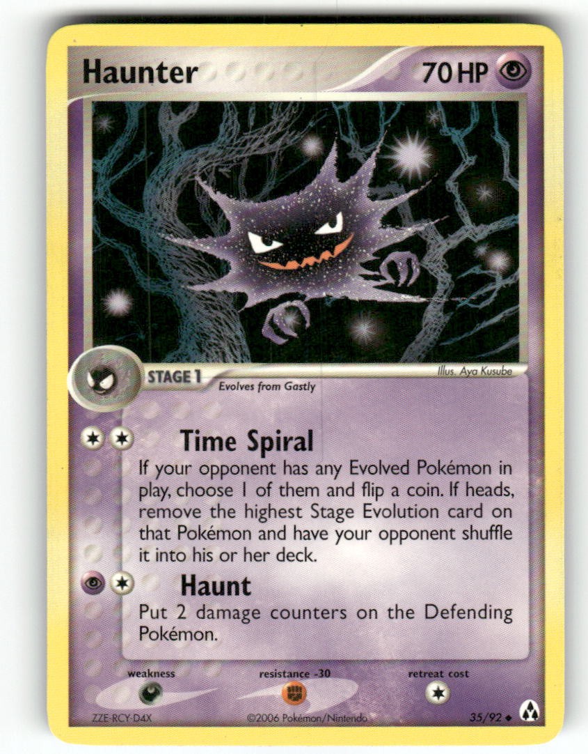 Haunter 35/92 - UC Legend Maker Pokemon NM