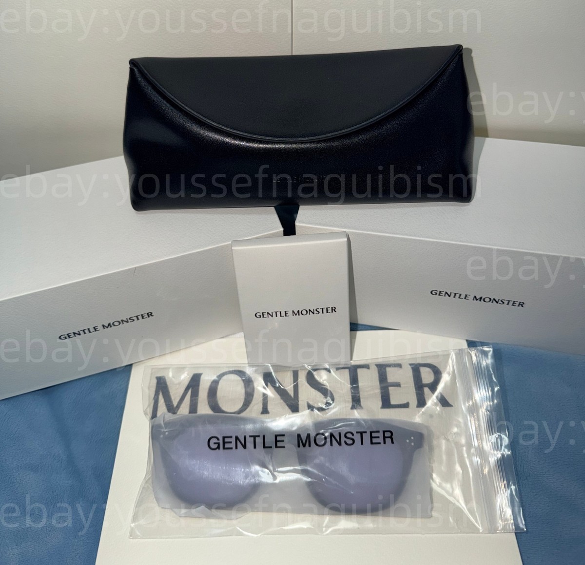 2026 GentleMonster Noho 01(V) Sunglasses Black Frame Purple Lenses