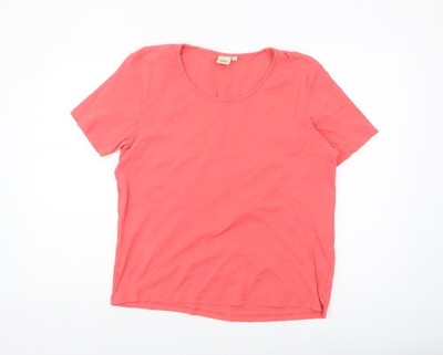 Basic-T-Shirt Damen UK Größe 20 Cotton Traders rot