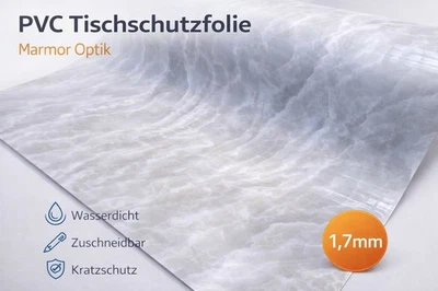 Tischfolie Tischdecke PVC Folie 80 cm Breite Marmormuster 1,7 mm - Bild 1 von 4