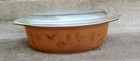Vintage Early American Brown and Gold Pyrex 2½qt 045 Casserole Dish with Lid — photo 3