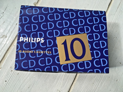 10 x Philips Casette C90  CD One neu MC FERRO Position OVP  noch versiegelt  NOS