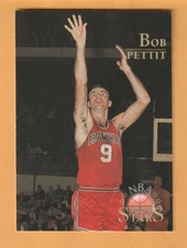 Bob Pettit St. Louis Hawks 1996 Topps Stars #135 HOF LSU Tigers